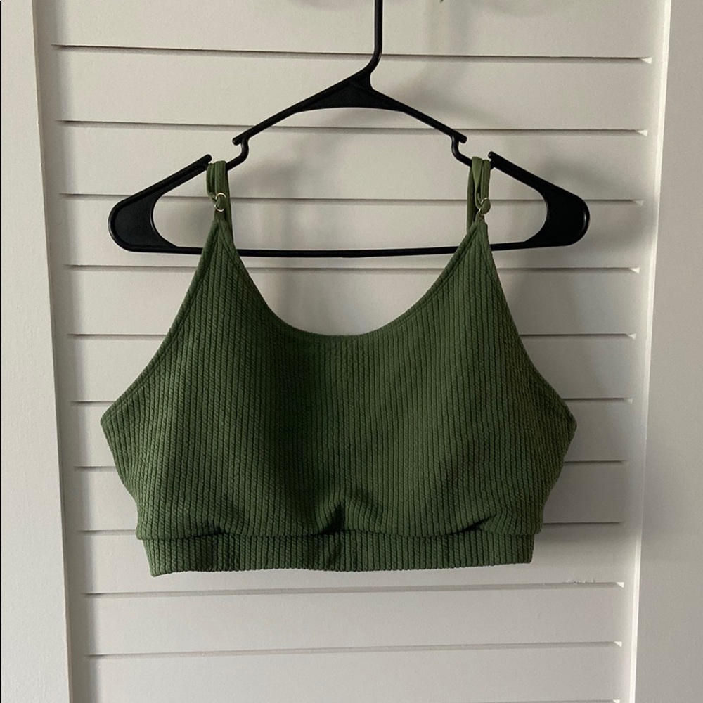 Green Texture Swim Top size 4XL